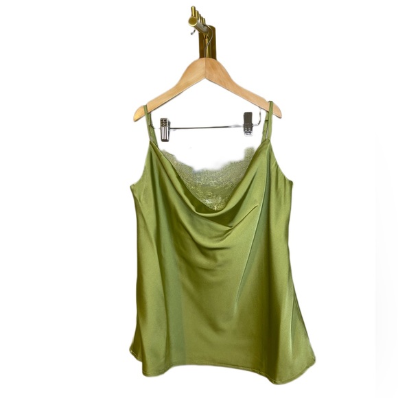 Tops - NWT Woman’s tank tops Satin with Lace one size fits for S-L